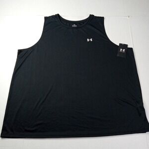 Under Armour Women's Tech Tank Top Size 3X Black Sleeveless Athletic Shirt